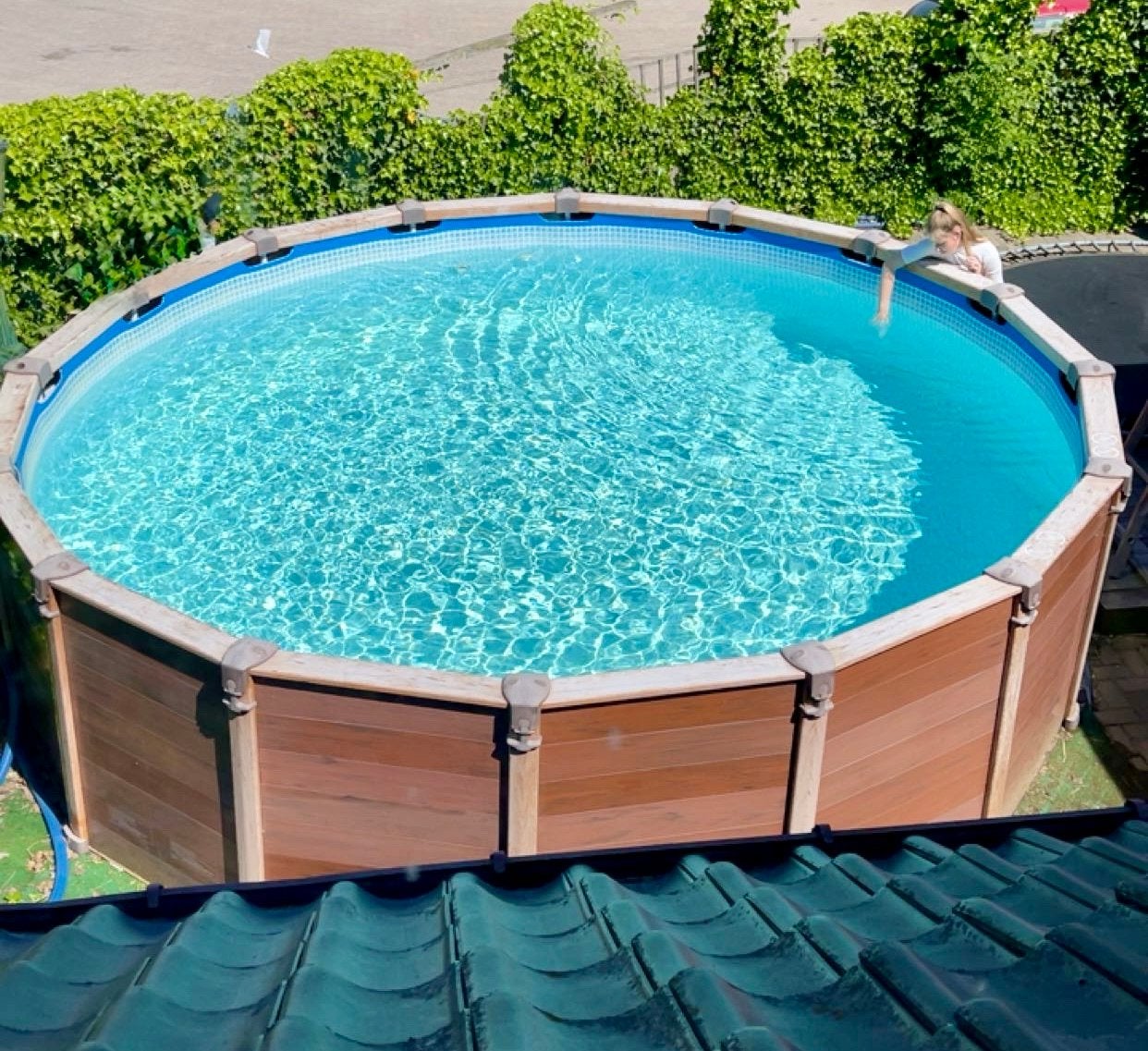 Intex Zwembad 457x122 met Ombouw, Isolatie, Zandfilterpomp, Tuin en Terras, Gebruikt, Rond, 300 cm of meer, Ophalen
