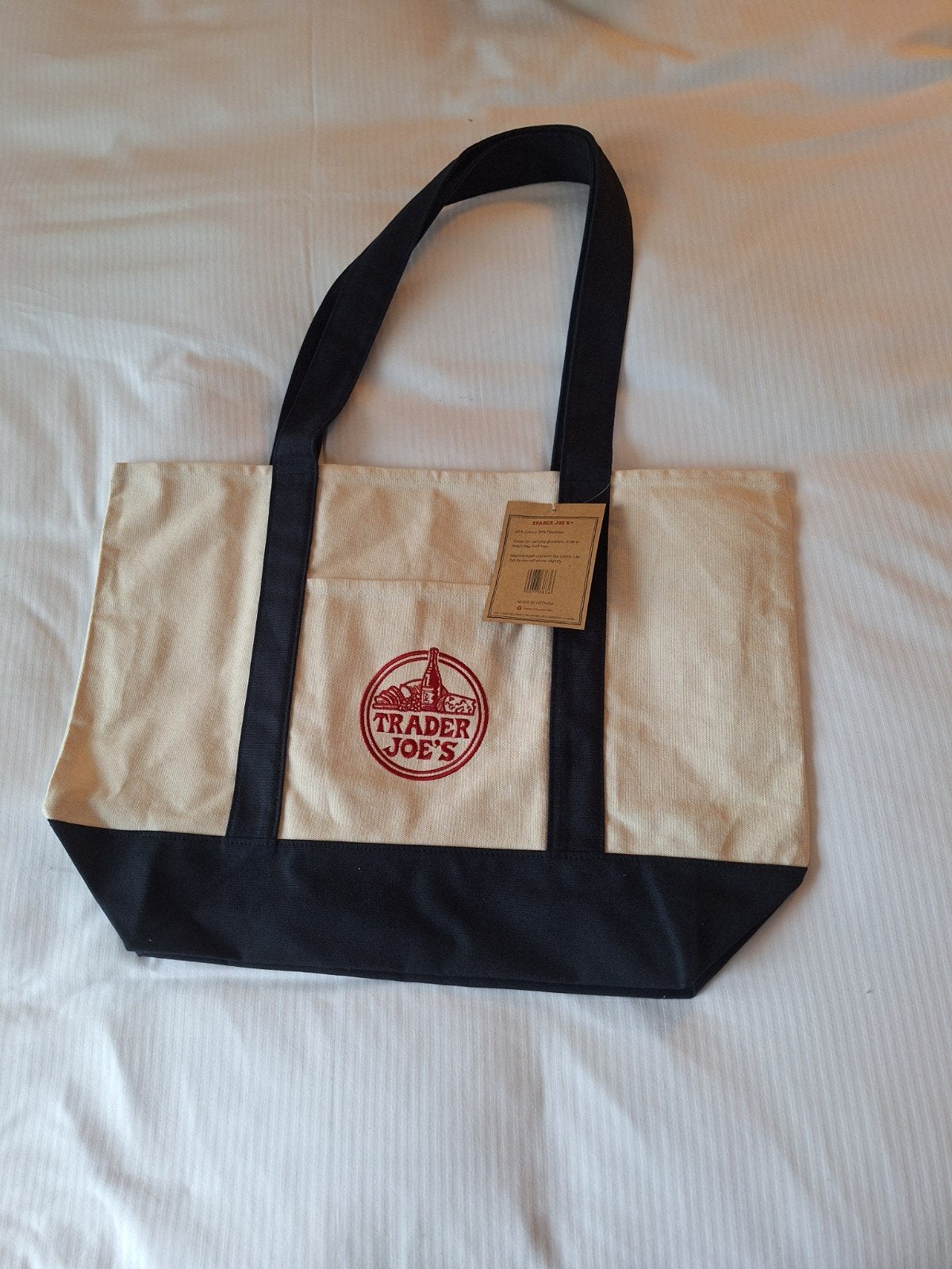 Trader Joe's herbruikbare boodschappentas, Ophalen of Verzenden, Nieuw, Beige, Shopper