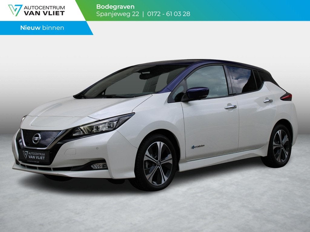 Nissan LEAF N-Connecta 40 kWh | APPLE CARPLAY / ADNROID AUTO, Auto's, Nissan, 12 maanden, Stof, Gebruikt, Wit