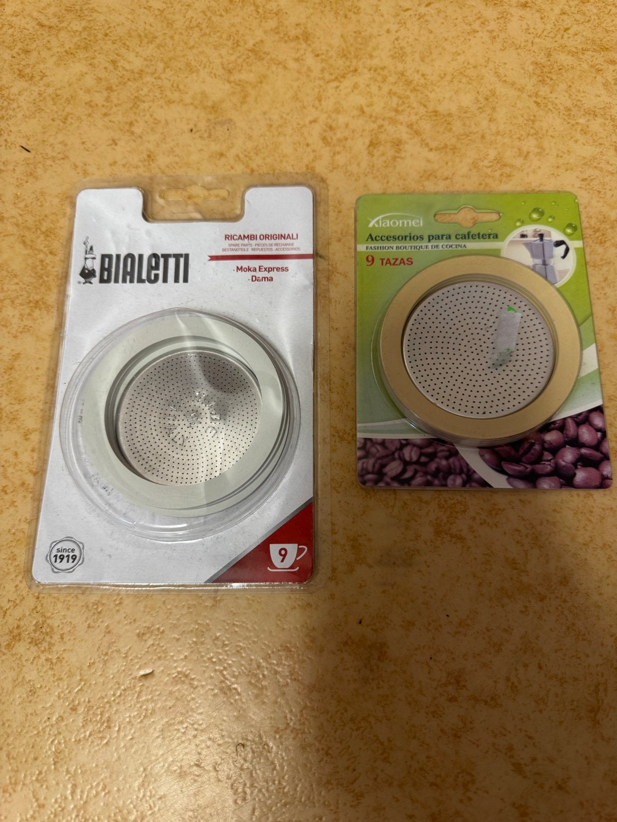 Bialetti Moka Express Dama filter en Xiaomei filter 9 kopjes, Ophalen, Overige modellen, 10 kopjes of meer, Nieuw