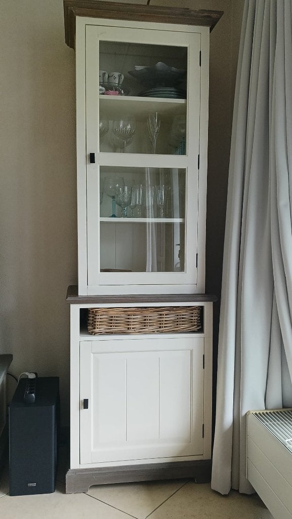 Vitrine kast, Ophalen, Met plank(en), Glas, 50 tot 100 cm