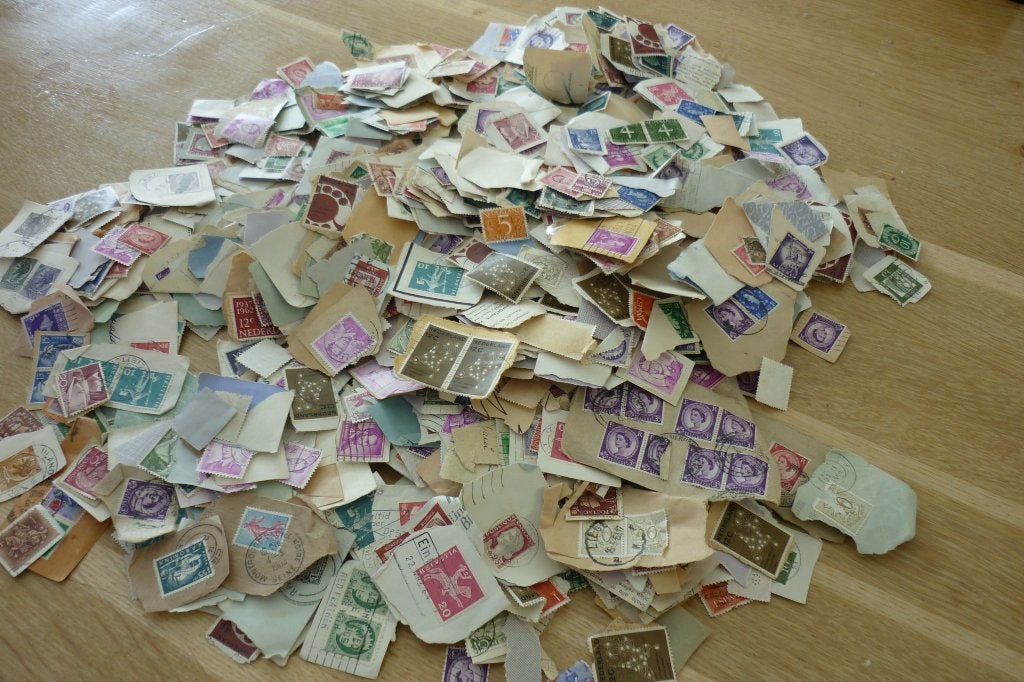Ongesorteerde zak postzegels 1948-1970, Postzegels en Munten, Ophalen of Verzenden, Na 1940, Gestempeld