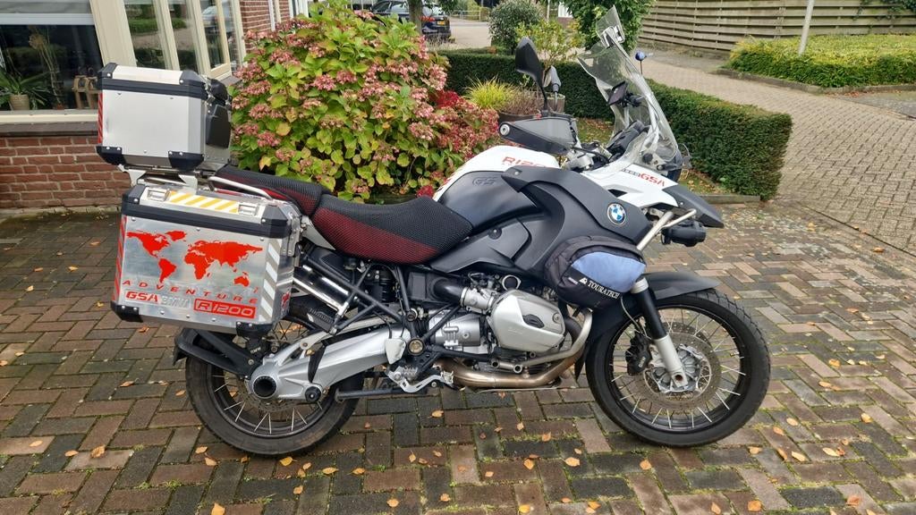 Mooie Wit / rood / zwarte BMW R 1200 GS Adventure (bj: 2008), Motoren, Motoren | BMW, Motorrijbewijs A, 1170 cc, Particulier, Meer dan 35 kW