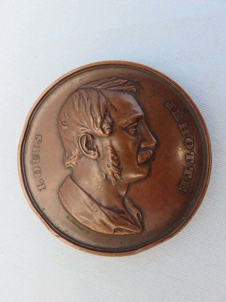 Artistique penning Louis Jehotte in koper - 1851, Ophalen of Verzenden, Koper