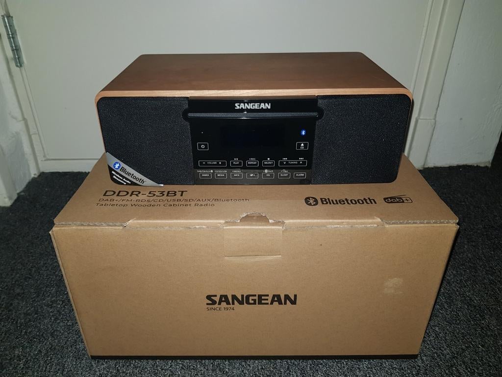 Sangean DDR-53BT FM/DAB/BT/CD radio - Zo goed als nieuw, Audio, Tv en Foto, Radio's, Zo goed als nieuw, Radio, Met cd-speler, Ophalen of Verzenden