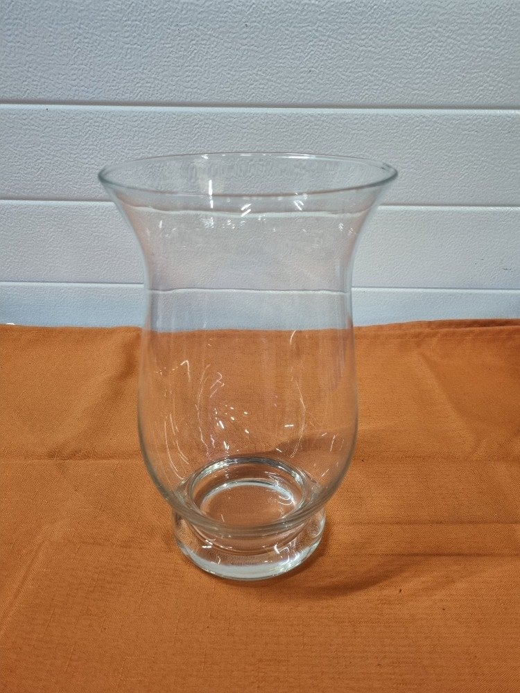 bloemvaas stolpmodel glas helder, Ophalen of Verzenden
