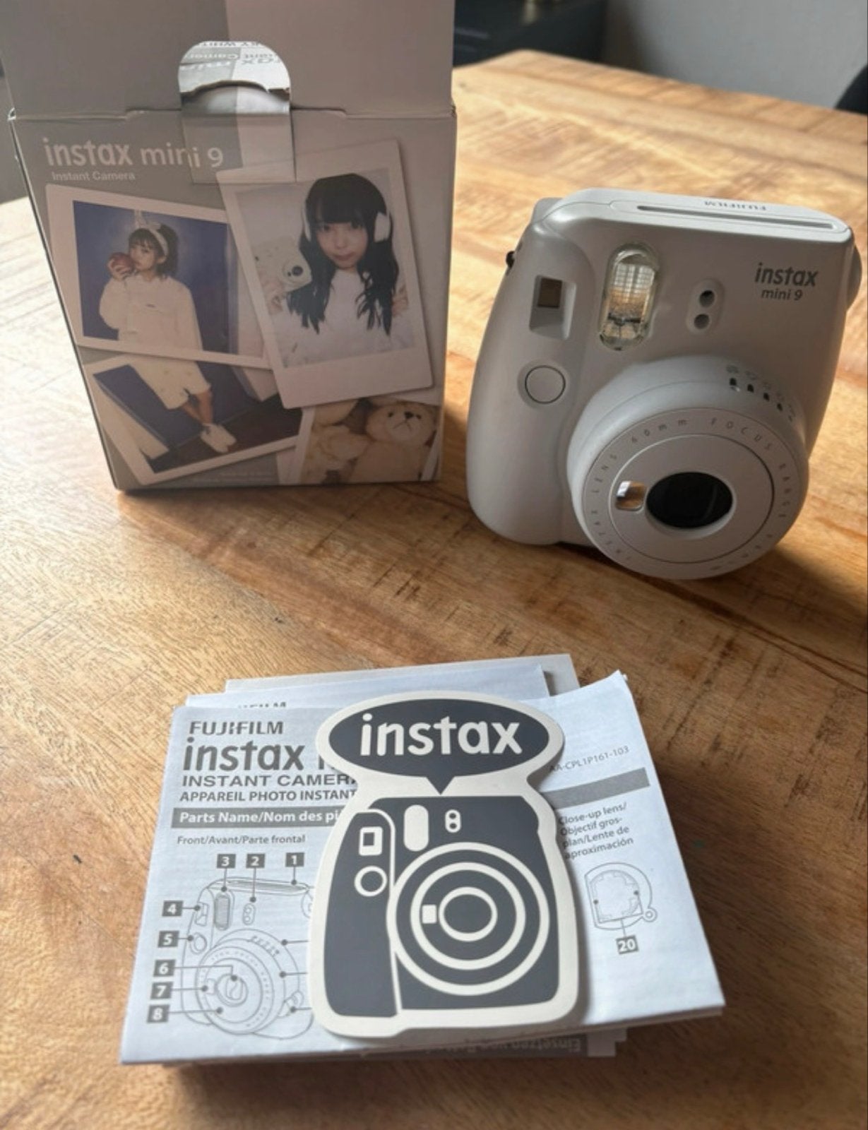 Fujifilm Instax Mini 9 Instant Camera - Zo goed als nieuw, Ingebouwde flitser, Handleiding, Instant camera, Ophalen of Verzenden