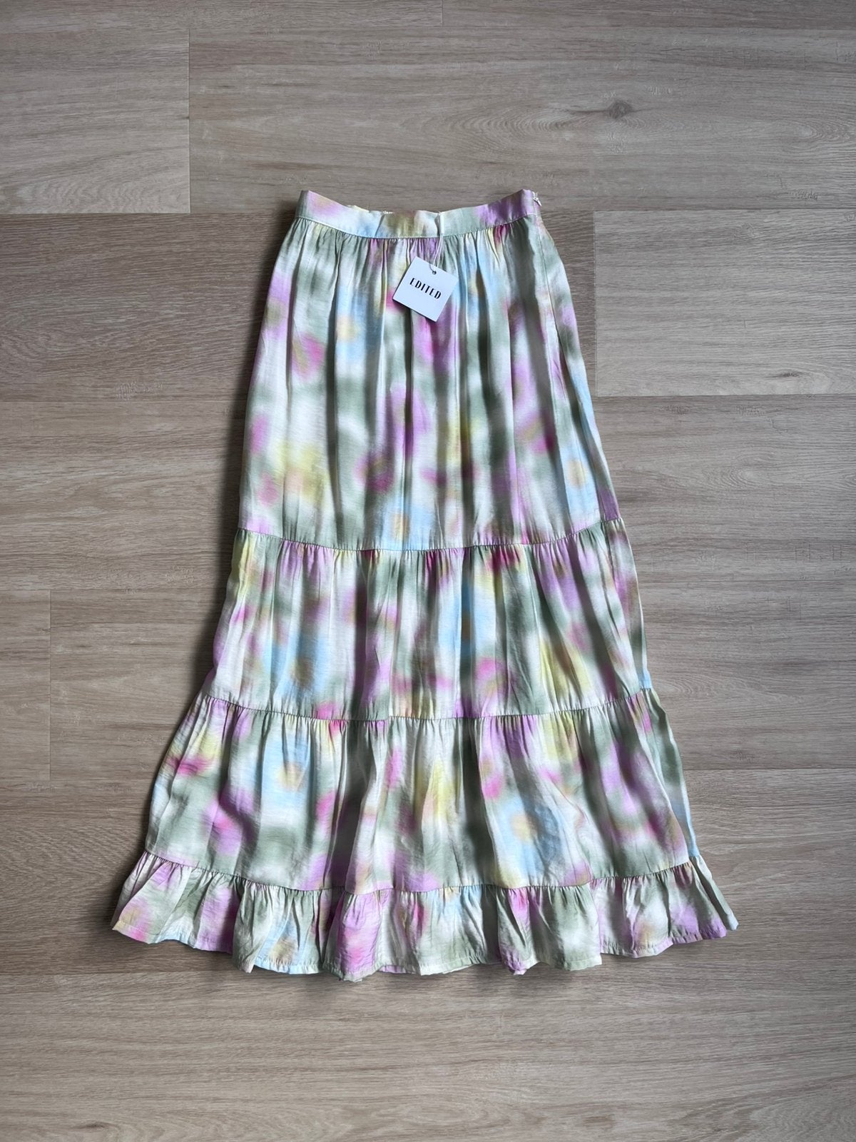 Rok pastel tie dye edited nieuw, Verzenden, Zo goed als nieuw, Maat 34 (XS) of kleiner, Onder de knie
