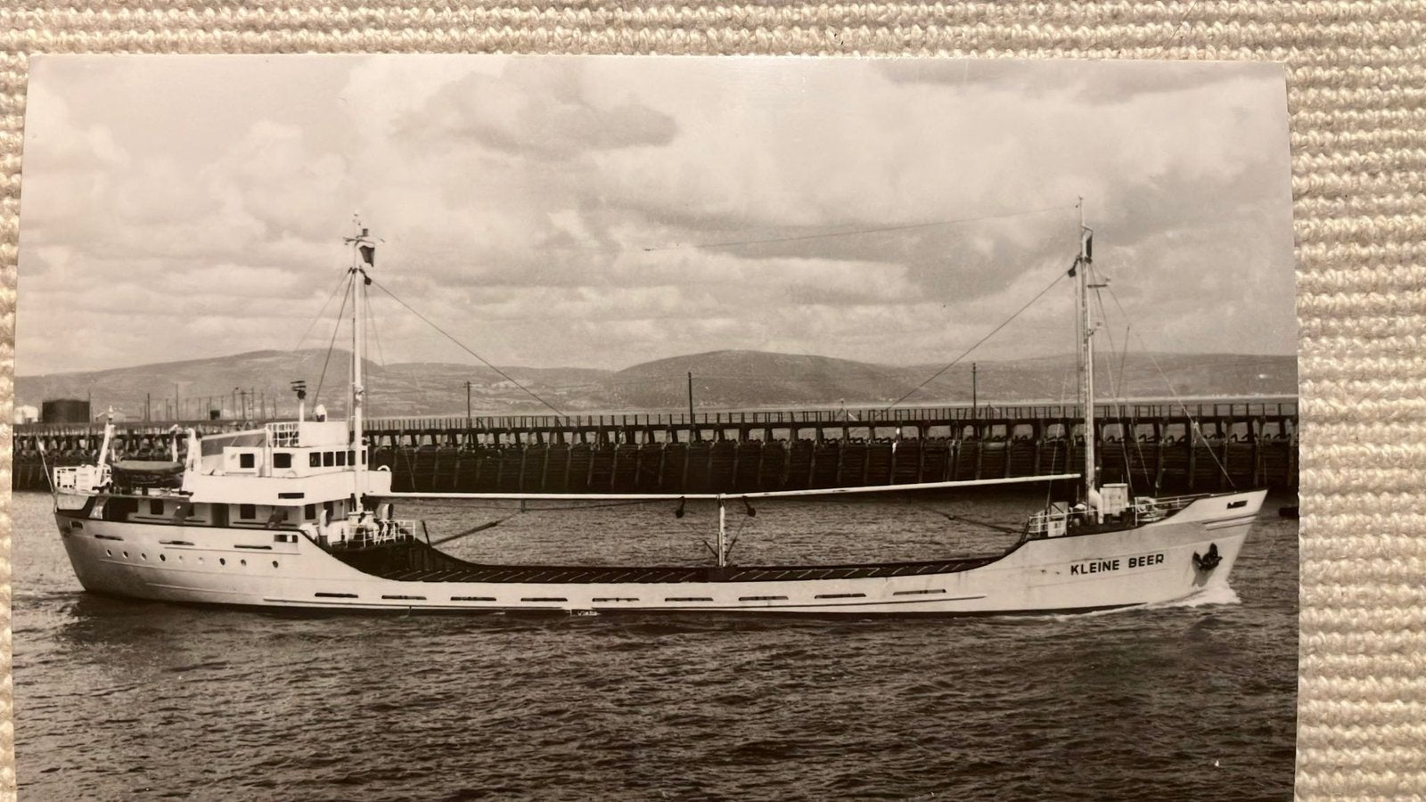KLEINE  BEER  1958-1963  Britse foto Wales, Verzamelen, Scheepvaart, Ophalen of Verzenden, Zo goed als nieuw, Kaart, Foto of Prent