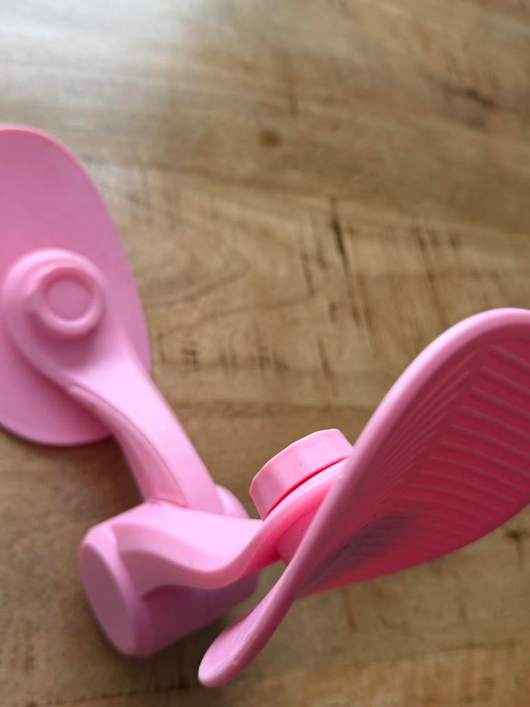 Roze opvouwbare afgietlepel voor pannen, Overige typen, Kunststof, Ophalen of Verzenden, Zo goed als nieuw