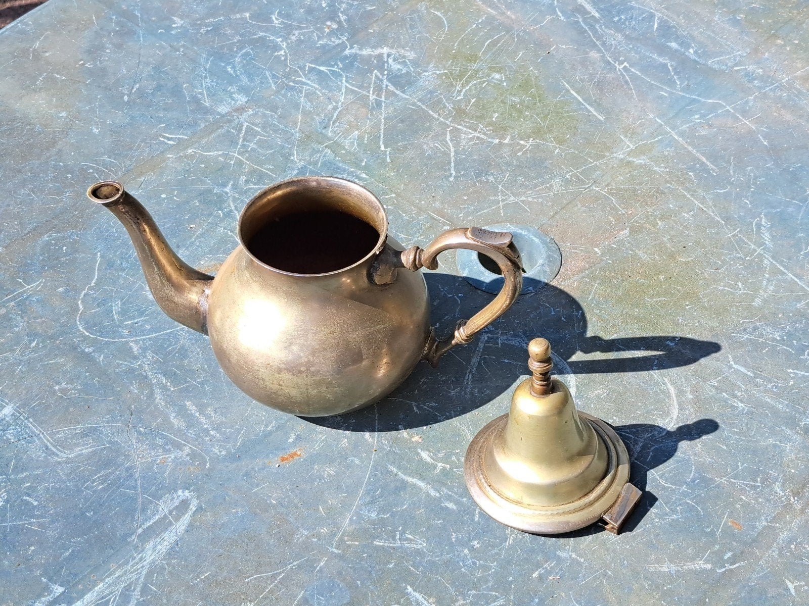 Vintage Marokkaanse theepot - Alpaca zilverkleurig, Ophalen of Verzenden