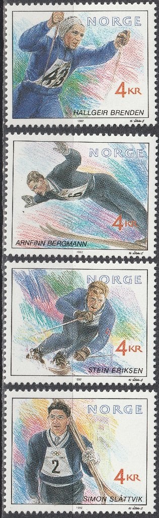 Noorwegen Michel nr. 1090-1093 Postfris, Postzegels en Munten, Postzegels | Europa | Scandinavië, Verzenden, Noorwegen, Postfris