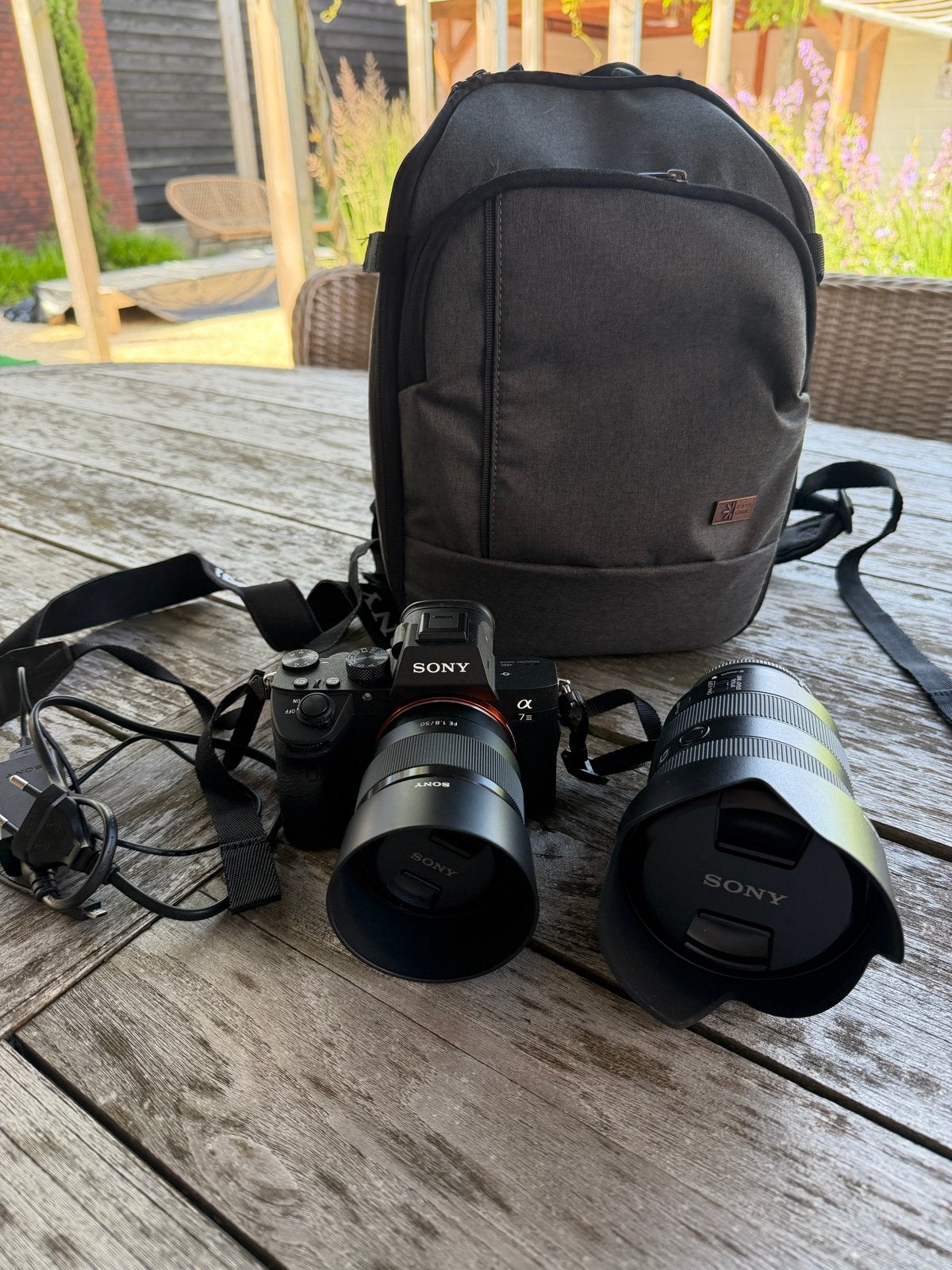 Sony Alpha A7 III met 2 lenzen en cameratas, Audio, Tv en Foto, Ophalen, Beeldstabilisatie, Zo goed als nieuw, Accu