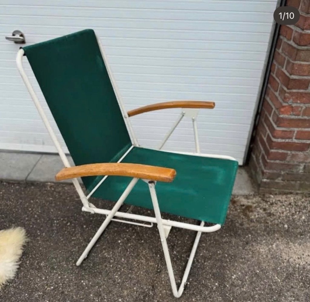 Vintage Kampeerstoel, Ophalen, Gebruikt, Campingstoel