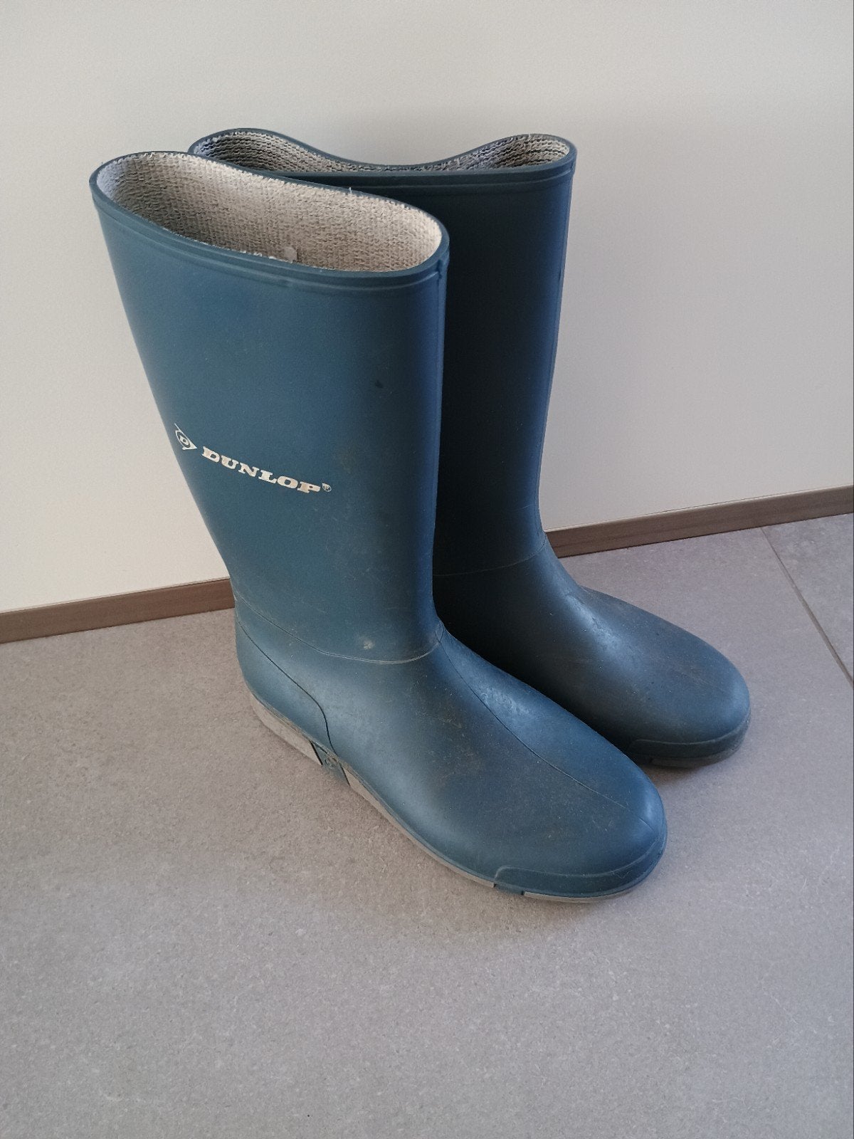 Blauwe Dunlop regenlaarzen maat 34, Ophalen, Blauw, Regenlaarzen, Dunlop