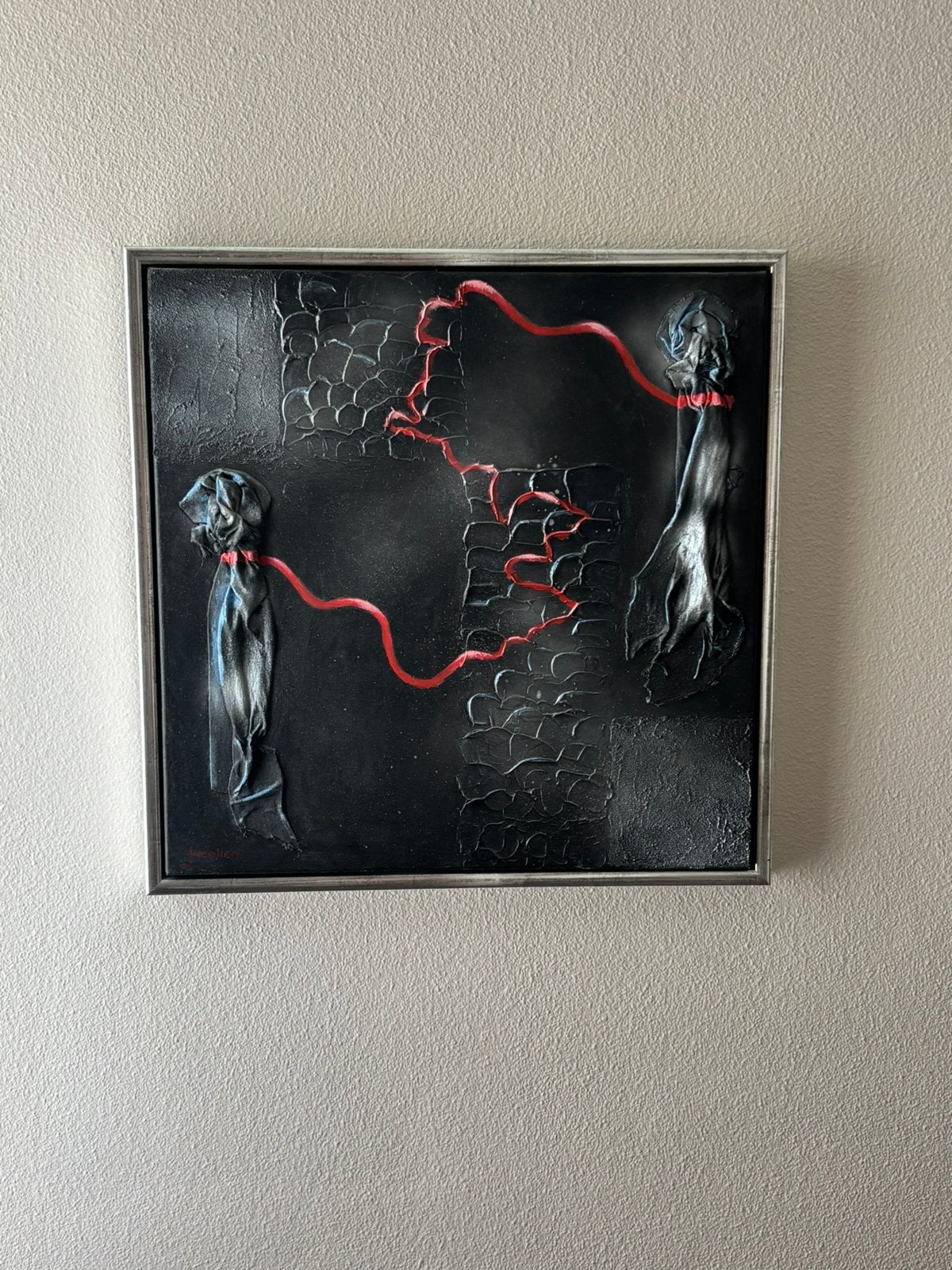 Schilderij  50x50 cm De Verbinding, Ophalen