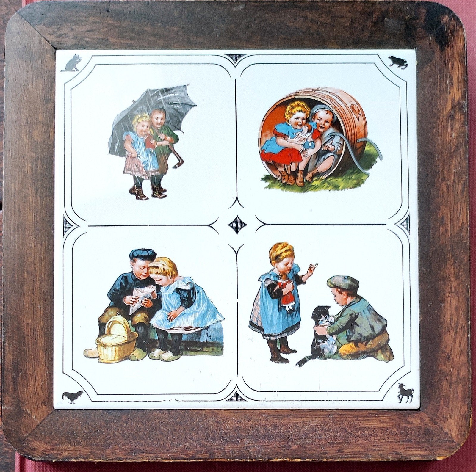 Vintage Ot en Sien onderzetter Villeroy & Boch, Ophalen