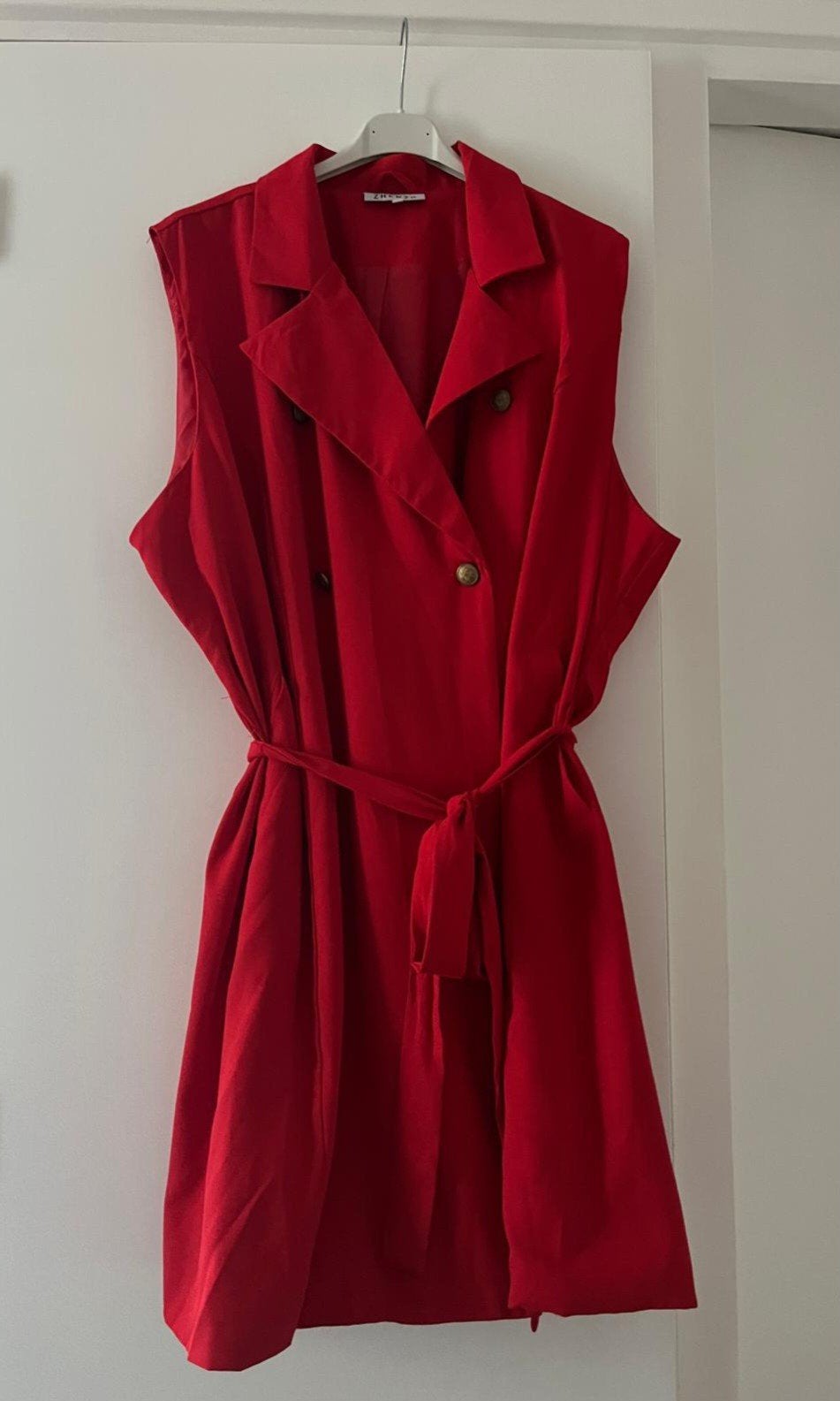 ZHENZI lang rood gillet, rode mouwloze jurk,mt xl/xxl, nieuw, Zhenzi, Jurk, Nieuw, Ophalen of Verzenden