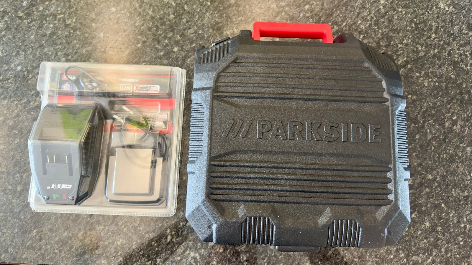 Parkside 20V slagmoersleutel Set 2x accu 2x lader-NIEUWSTAAT, Ophalen of Verzenden, Nieuw, Overige typen, Variabele snelheid