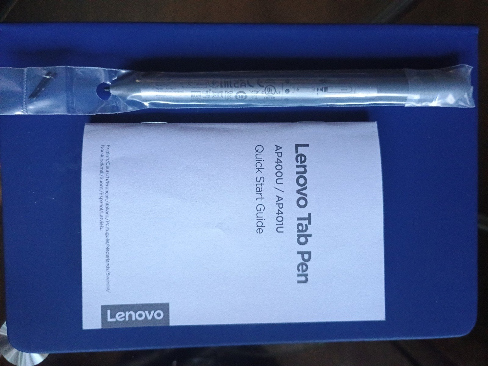 Lenovo Tab Stylus Pen Plus Metallic Nieuw.- Nieuw., Computers en Software, Tekentablets, Nieuw, Draadloos, Ophalen of Verzenden