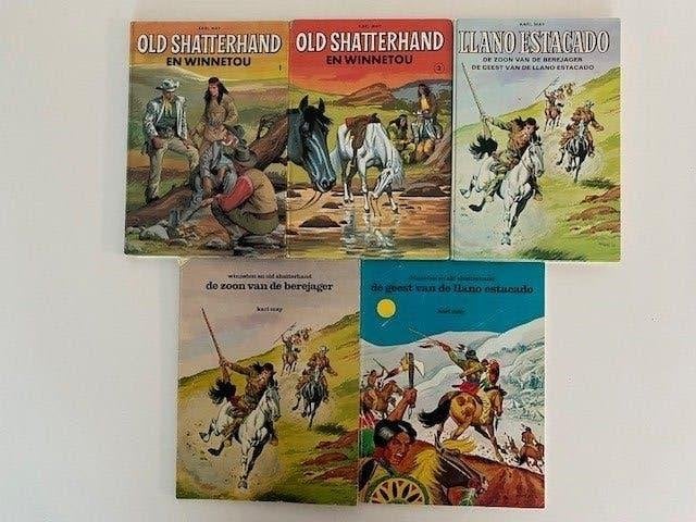 Winnetou en Old Shatterhand, SC, Karl May, western, Meerdere stripboeken, Ophalen of Verzenden, Gelezen