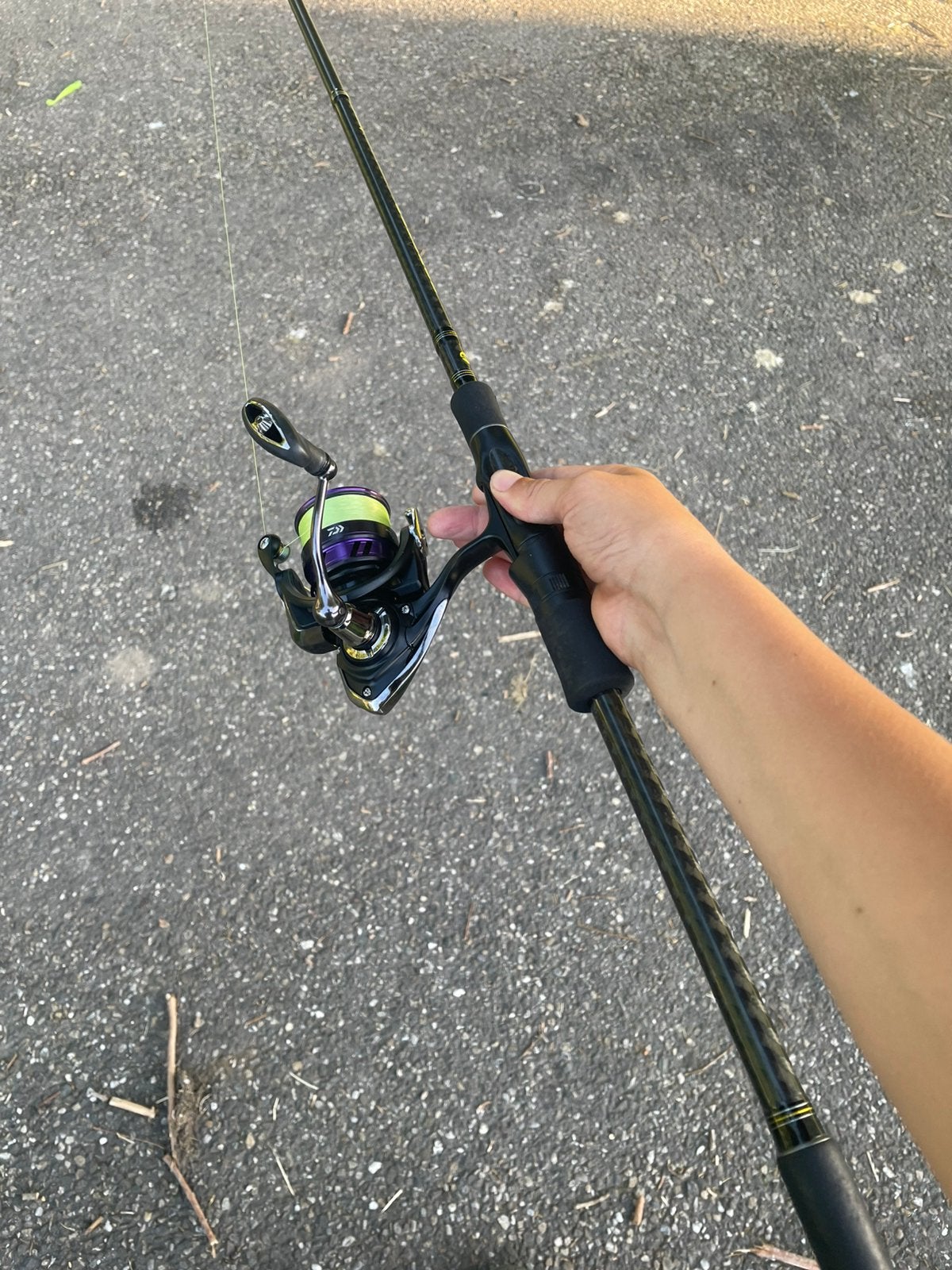 Snoekbaars hengel, Watersport en Boten, Ophalen, Zo goed als nieuw, Complete set