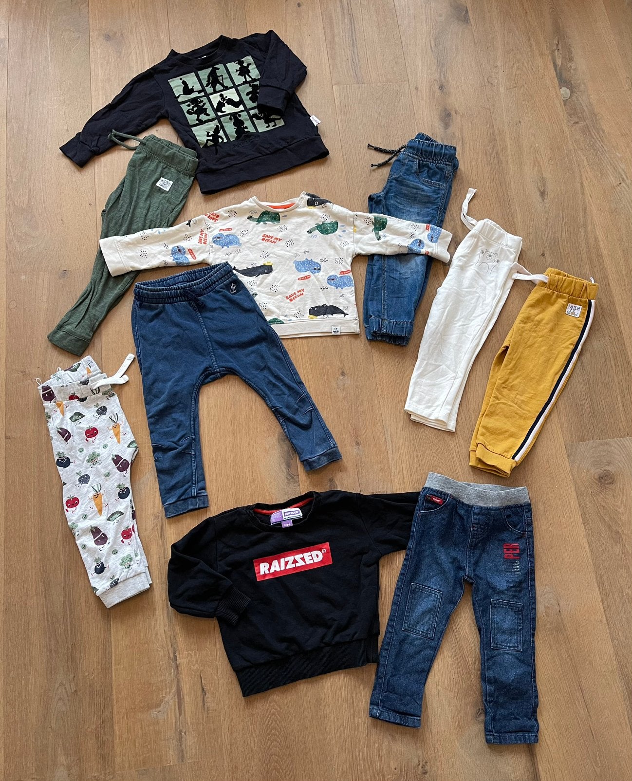 Unisex kleding setjes maat 92 jongen/meisje 🌸 Herfst/Winter, Ophalen, Zo goed als nieuw, Jongen of Meisje, Trui of Vest