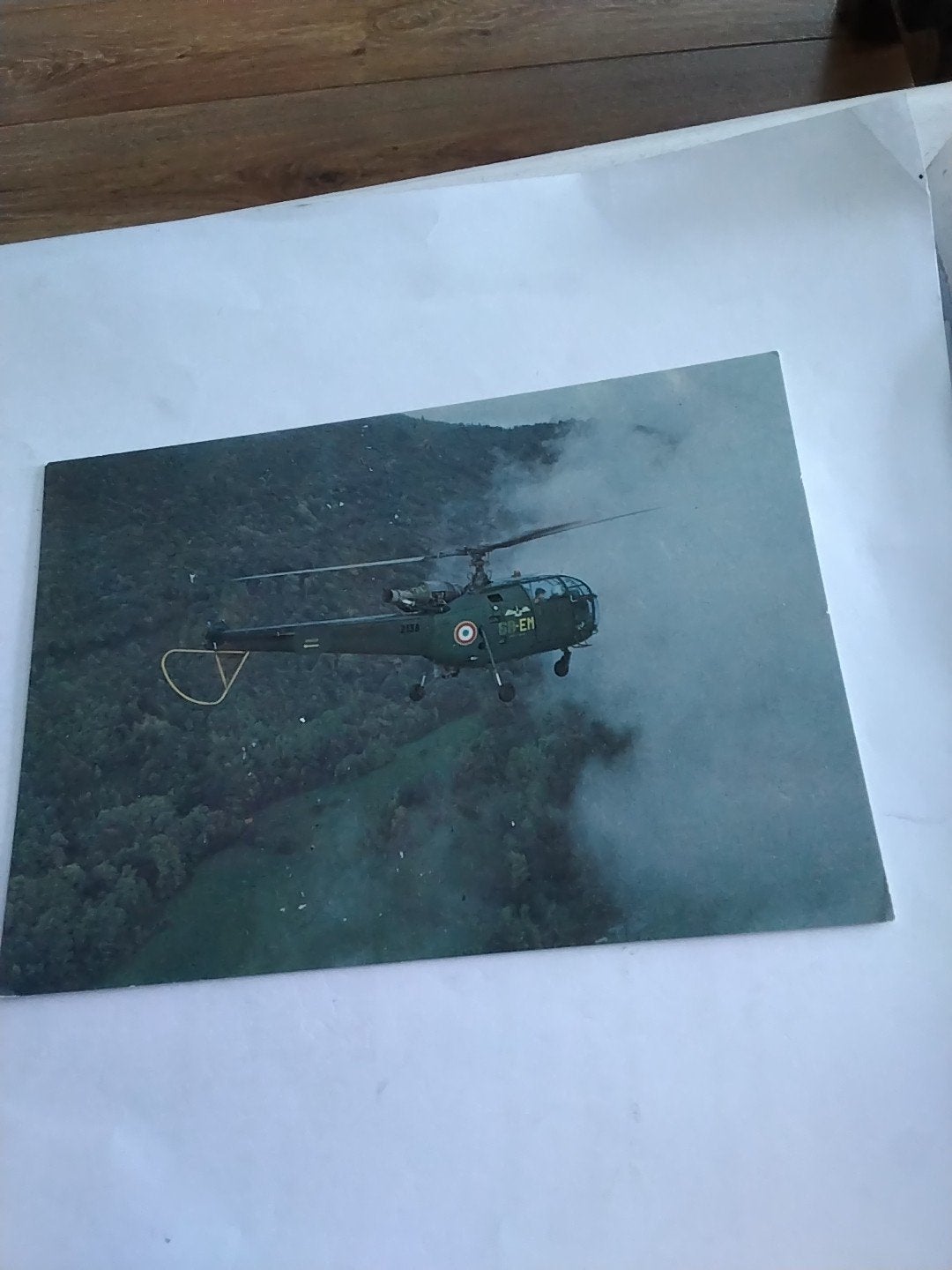Vintage kaart: Alouette III Helikopter Franse Luchtma, Ophalen of Verzenden