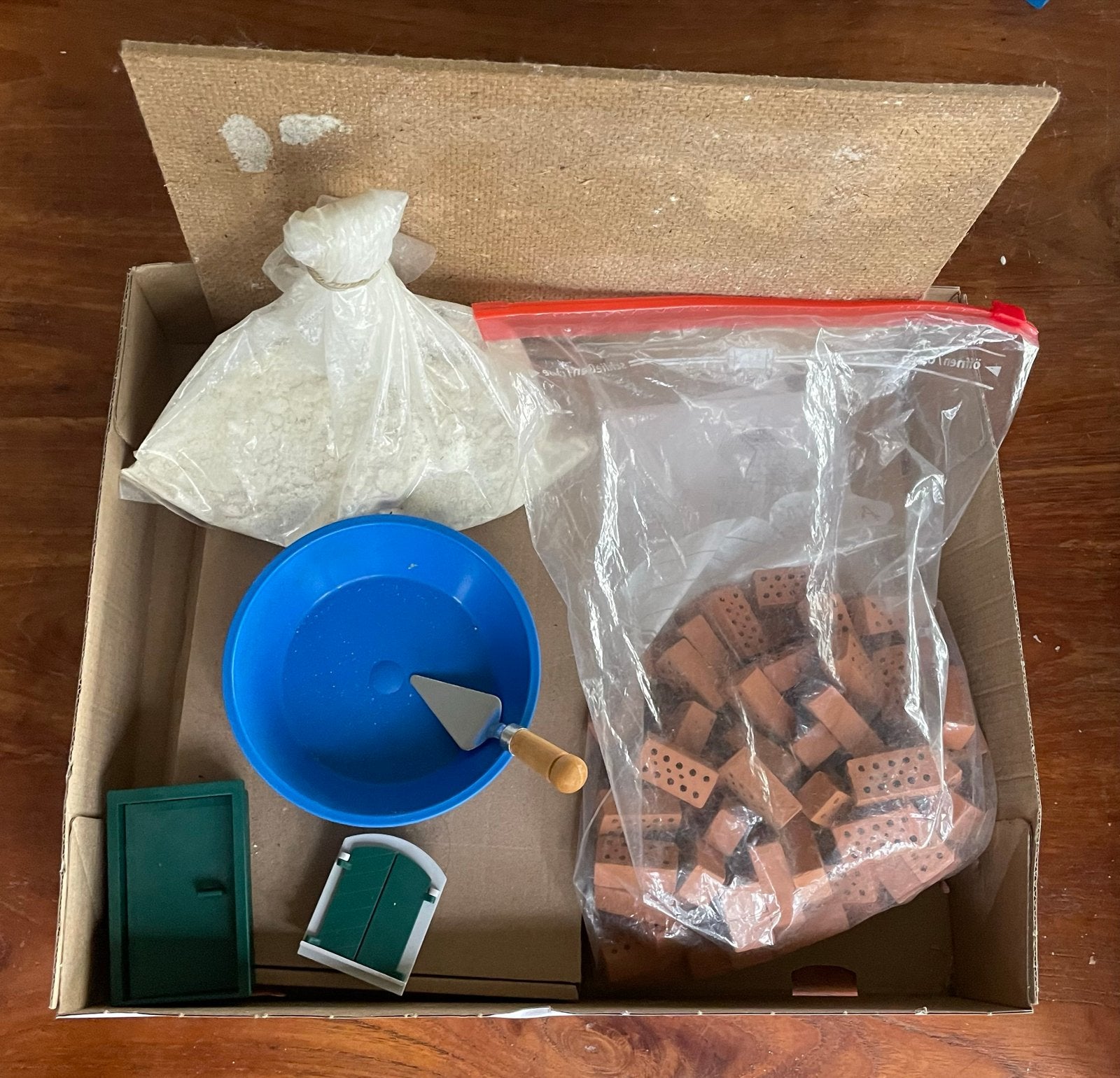 Teifoc Bouwset TEI 8010 - Bouwen met echte bakstenen, Kinderen en Baby's, Ophalen of Verzenden, Gebruikt, Overige merken