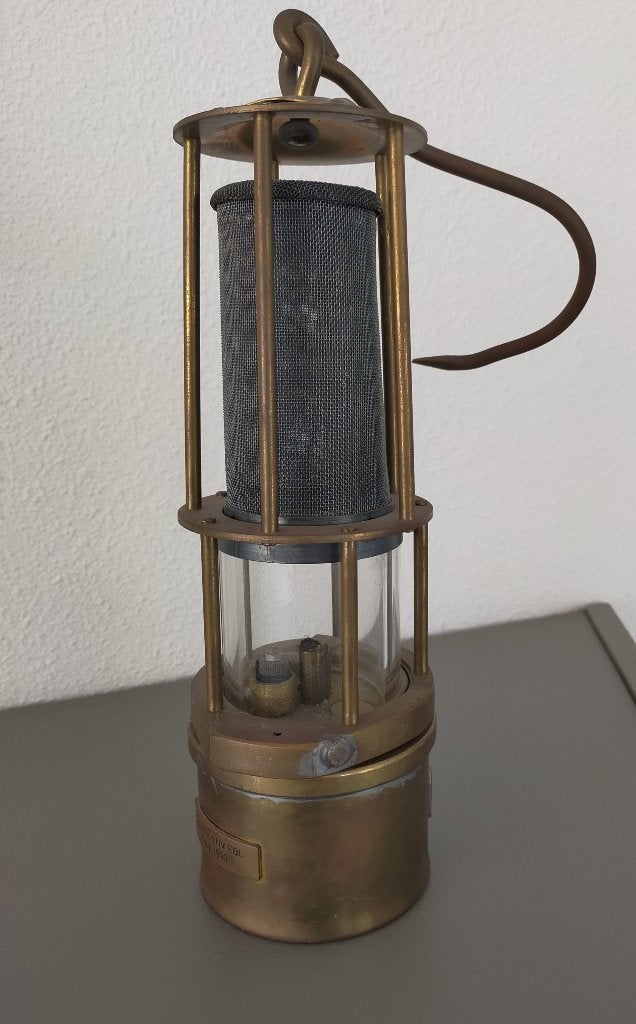 Mijnlamp, Ophalen, Koper