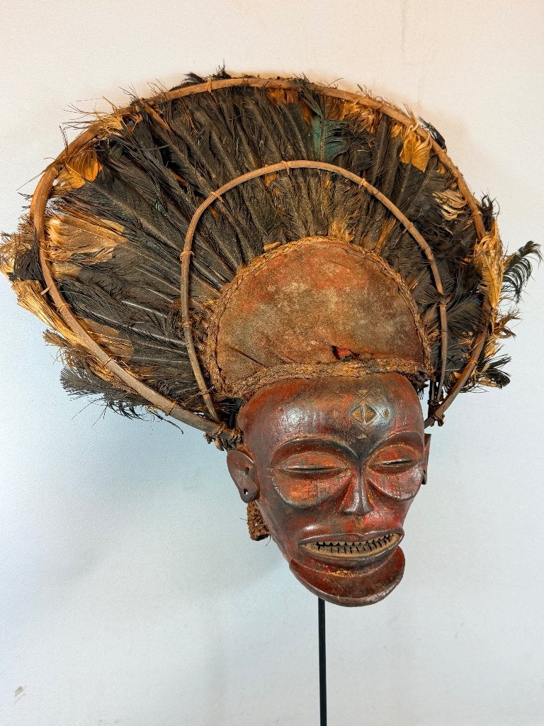260681 Afrikaans MUKISHI WA CIHONGO Chokwe mask - ANGOLA., Ophalen of Verzenden
