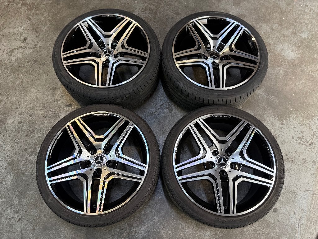 ✅ 19 inch Mercedes Amg GT velgen 5x112 C E klasse Breedset, 19 inch, Overige, Gebruikt, Overige