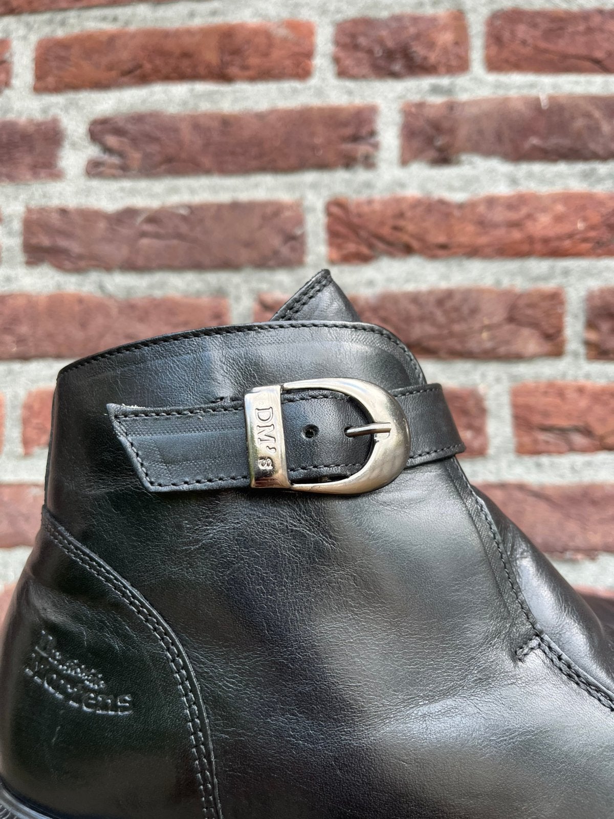 Dr. Martens 8466 MIE Buckle boot jazz sole maat Uk 8/ Eu 42, Dr. Martens, Docs, Zwart, Docs
