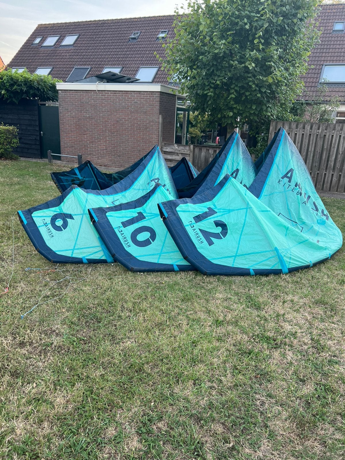 Airush Union V5 kites (6m, 10m, 12m) Los of als set, Ophalen, Gebruikt, 16 m² of meer, Geen board