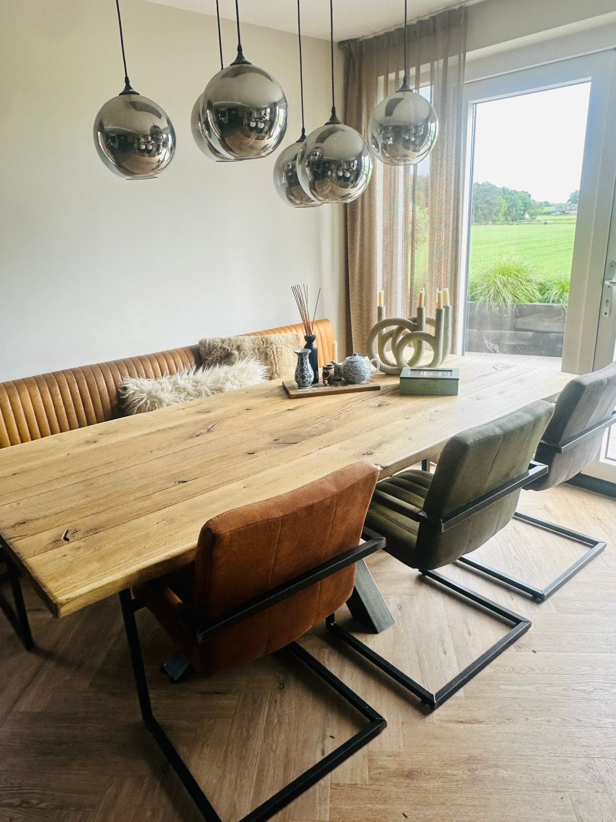 Complete tafel set, Ophalen, 200 cm of meer, 50 tot 100 cm, Zo goed als nieuw