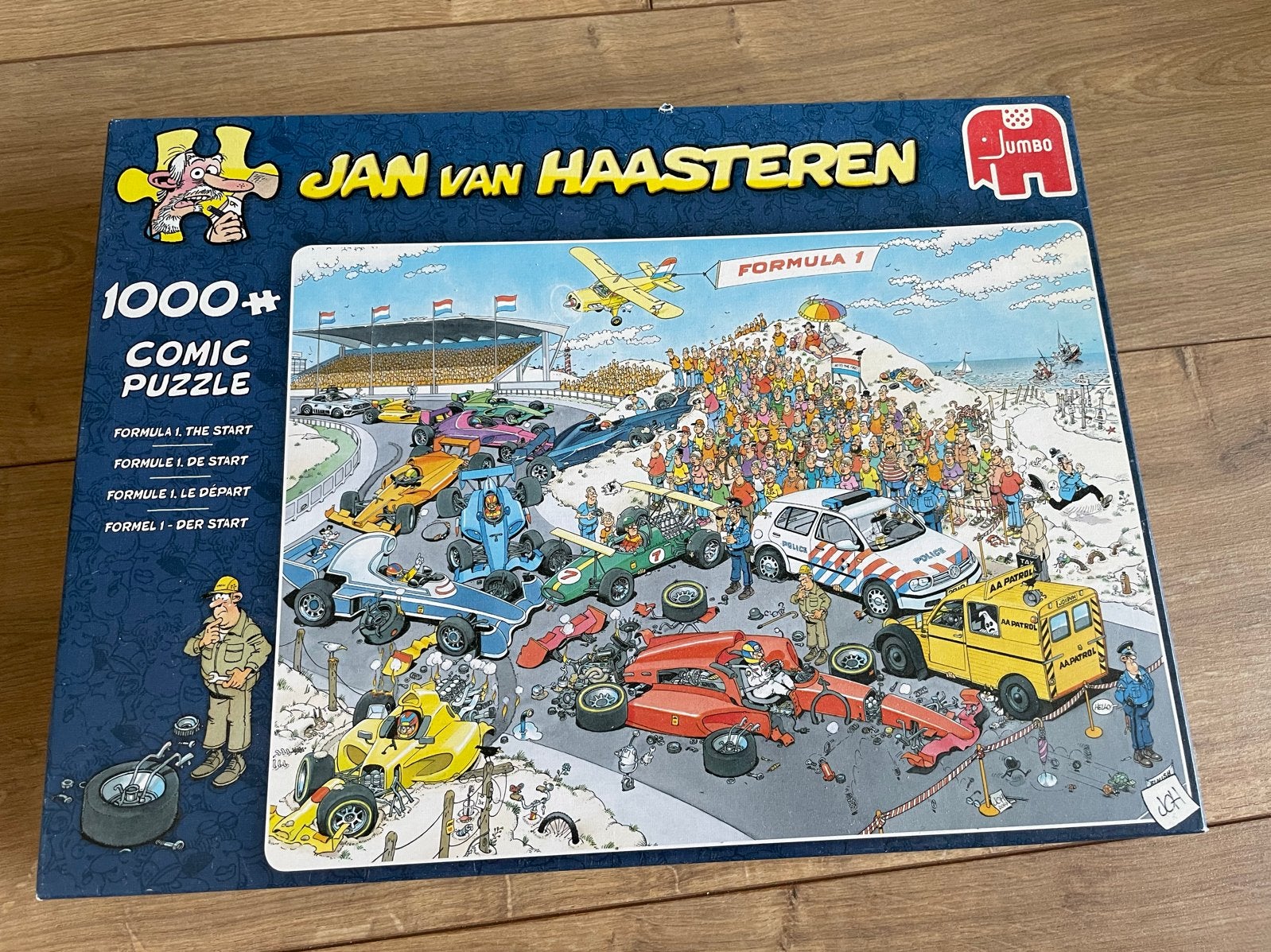 Jan van Haasteren Formule 1 Puzzel - 1000 stukjes, Ophalen, 500 t/m 1500 stukjes, Gebruikt, Legpuzzel