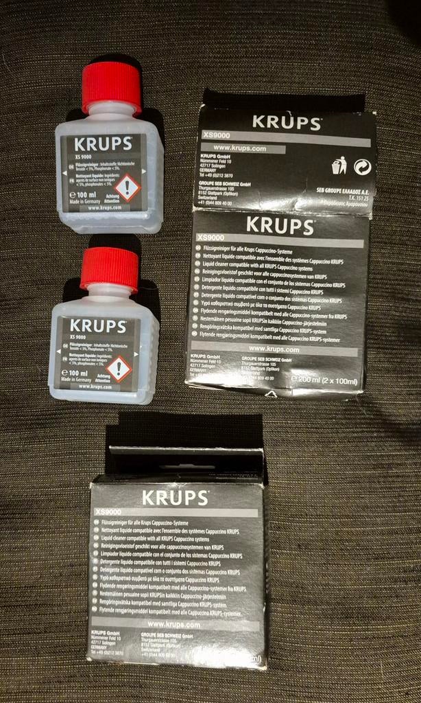 Krups XS9000 Melkreiniger 4x 100 ml, Ophalen of Verzenden, Nieuw
