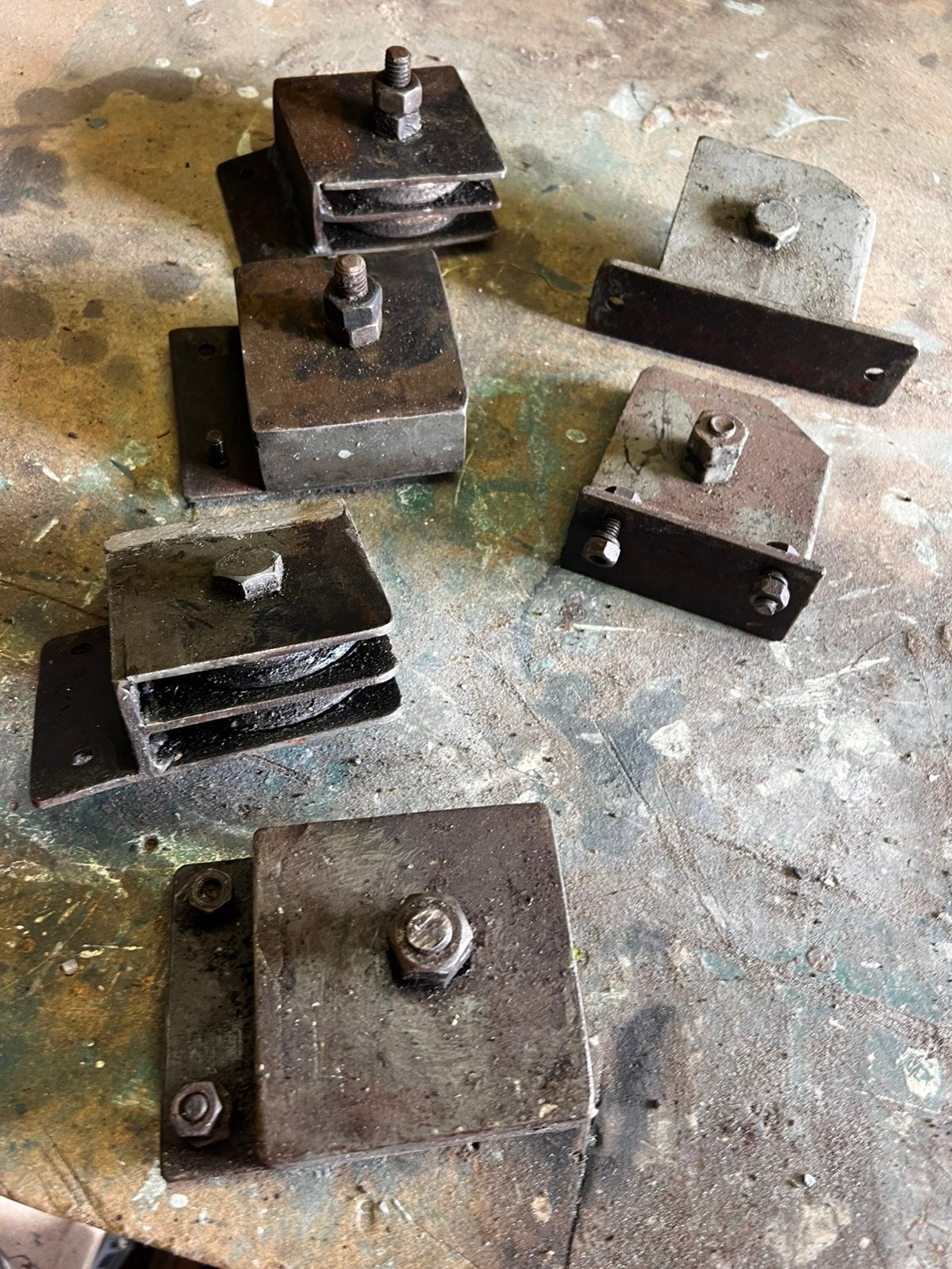 Katrollen staal 6 stuks, Ophalen, Gebruikt, Motor en Techniek