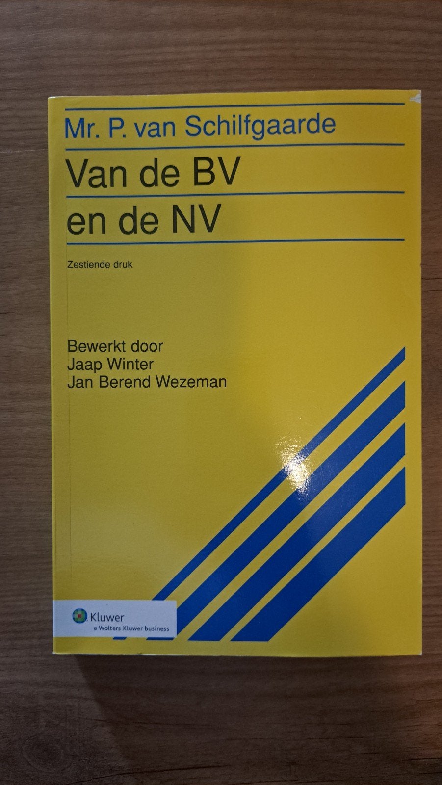 Mr. P. van Schilfgaarde Van de BV en de NV - 16e druk, Zo goed als nieuw, Mr. P. van Schilfgaarde, Jaap Winter, Jan Berend Wezeman