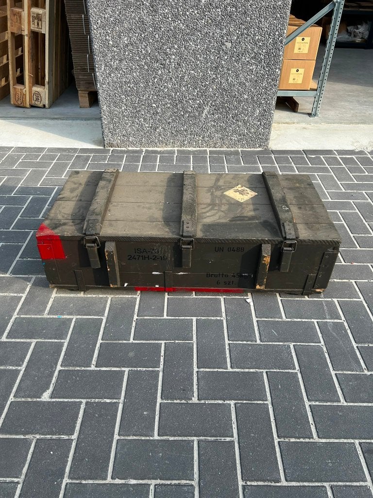 Vintage Legerkist Hout - Unieke Opbergkist, Huis en Inrichting, Ophalen, Gebruikt, 50 tot 100 cm, Minder dan 50 cm
