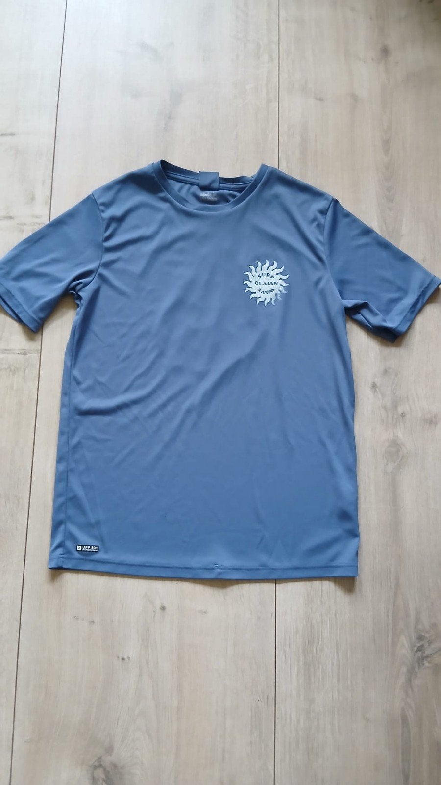 UV Shirt Blauw Paars Decathlon OLAIAN UPF 50+, Sport- of Zwemkleding, Decathlon, Ophalen of Verzenden, Zo goed als nieuw