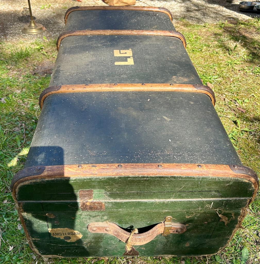 Vintage originele reis / hutkoffer, Ophalen