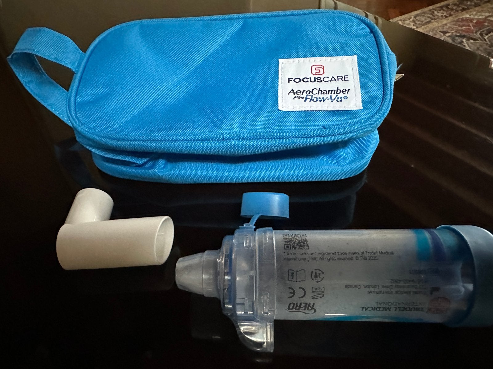 Inhalator met voorzet en tas, Verzenden, Zo goed als nieuw