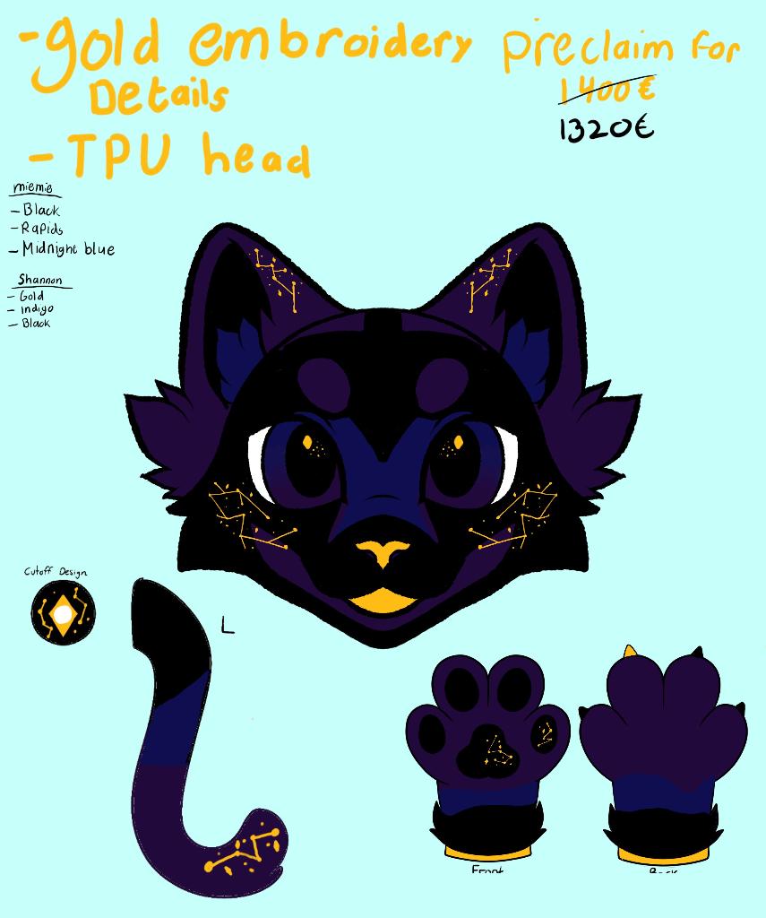 Fursuit cat preclaim, Ophalen of Verzenden, Zo goed als nieuw