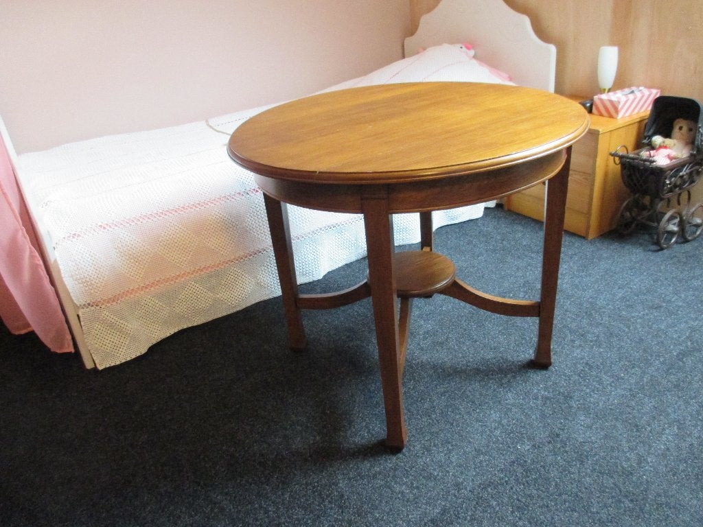 EIKEN SALONTAFELHOOGMODEL, Ophalen, 50 – 75, Gebruikt, 50 tot 100 cm
