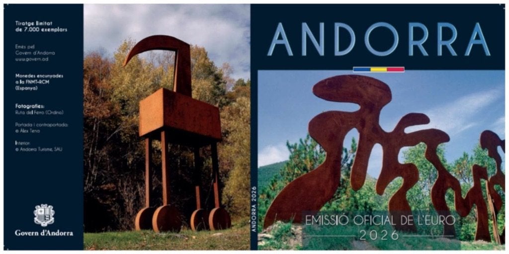 Andorra BU set 2026, Verzenden, Overige landen, 2 euro, Setje