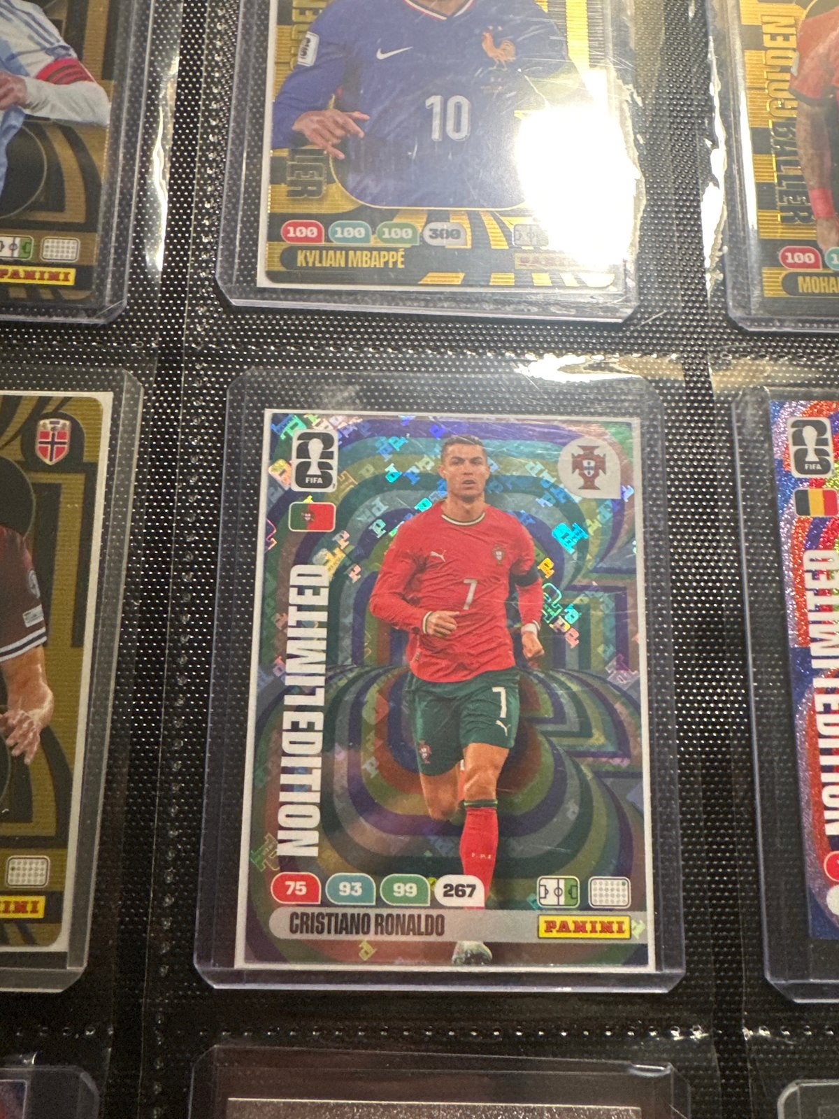 Limited Edition Cristiano Ronaldo Panini Spelerskaart, Ophalen of Verzenden, Zo goed als nieuw, Buitenlandse clubs, Spelerskaart