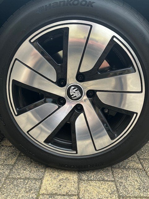 19 inch Taycan S Aero velgen set met 6 banden (nieuw), Gebruikt, 275 mm, Banden en Velgen, Personenwagen