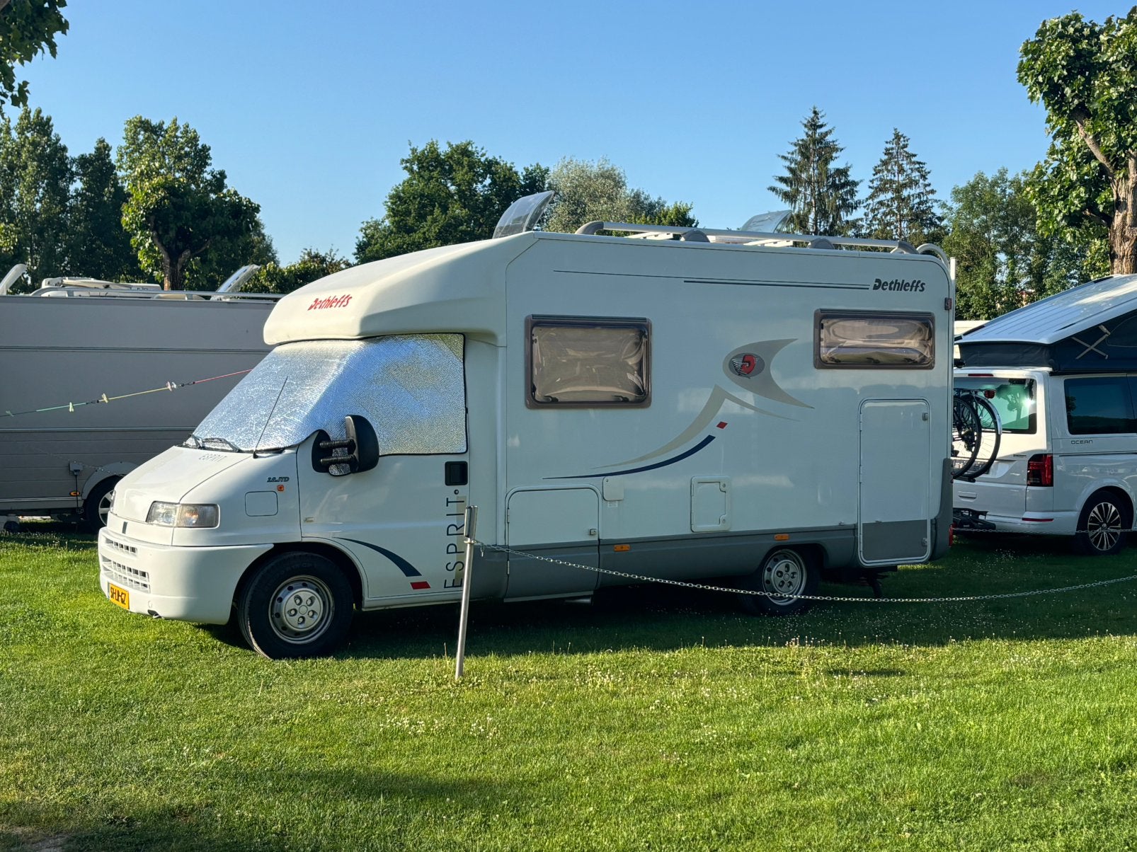 TkDethleffs/Esprit125000kmFiatDuc.2.8jTD128pkDis.Bj2003, Caravans en Kamperen, Campers, Standaard zit, Ringverwarming, Fiat, Tot en met 3
