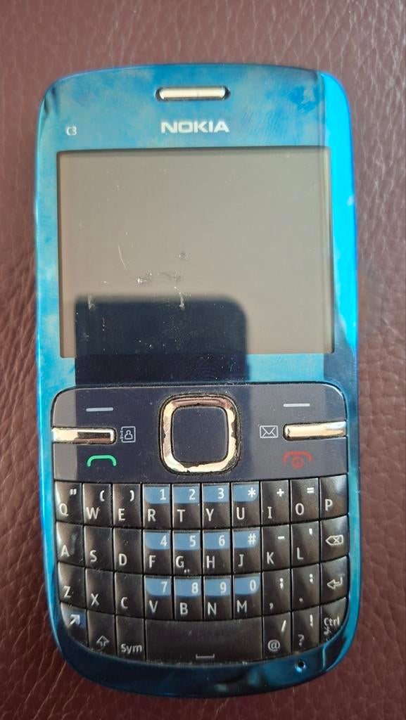 Nokia C3-00 - Blauw - Gebruikt - start niet op, met snoer, Telecommunicatie, Mobiele telefoons | Nokia, Gebruikt, Blauw, Fysiek toetsenbord